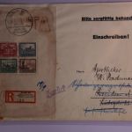 Deutsches Reich Block 1 auf Brief als Einzelfrankatur (Einschreiben) #BC602