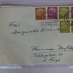 Bund 177 auf Brief als Mischfrankatur waagerechtes Paar #BC746