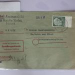 BRD 193 auf Brief vom Unterrand (Bogenkennzeichnung) #BC809