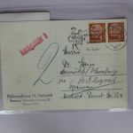 BRD 178 auf Postkarte als Mehrfachfrankatur waagerechtes Paar #BC812