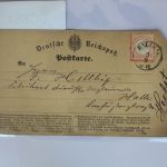 Deutsches Reich 3 auf Postkarte als Einzelfrankatur K2 Halle, Ortskarte #BC851