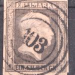 Preußen 2 gestempelt N4 103 Berlin, breitrandig, #GA394