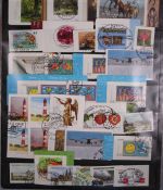 BRD Zusammenstellung selbstklebende Briefmarken gestempelt nur Euro Werte #GM649