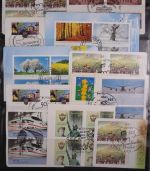 BRD Zusammenstellung selbstklebende Briefmarken gestempelt nur Euro Werte #GM649