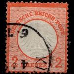Deutsches Reich 15 gestempelt tiefst gepr. Sommer BPP #GN756