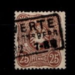 Deutsches Reich 43a gestempelt gepr. Wiegand BPP, leichte Mängel #GO447