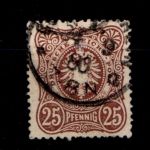 Deutsches Reich 43a gestempelt gepr. Wiegand BPP, leichte Mängel #GO449