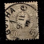 Deutsches Reich 36a gestempelt tief gepr. Wiegand BPP #GP022
