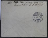 Deutsche Seepost 1.Wk Linie Hamburg Westafrika XXXXI Swakomund Feldpost #BB448