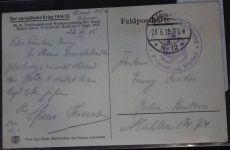Feldpostkarte Stempel "Fesselballon ABteilung Kaiserliche Marine" #BC062