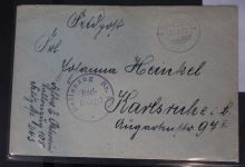 Feldpostbrief Stempel "Ballonzug Nr. 108" Briefstempel #BC034