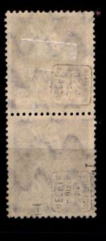 Deutsches Reich 122 PFI gestempelt senkrechtes Paar, geprüft Infla #GR704