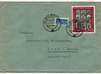 BRD 140 auf Brief als Einzelfrankatur portogerecht #BD045