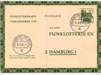 Berlin FP8 als Ganzsache gestempelt Frankfurt, 15.9.66 #BC896