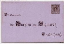 Deutsches Reich PP8/C1-05 als Ganzsache 80. Geburtstag Fürst Bismarck #BC986
