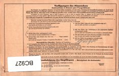BRD 265 auf Brief als Mehrfachfrankatur Paketkarte #BC927