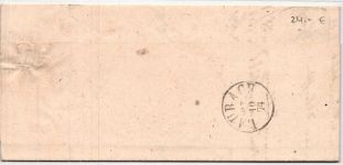 Deutsches Reich 25 auf Brief nachverwendeter T&T Stempel #GU673