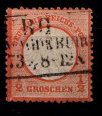 Deutsches Reich 3 gestempelt kleine Marke L15, geprüft Brugger BPP #HG523