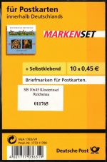 BRD Bund MH 71 II SB db postfrisch Geblisterte MH mit Aufkleber A #HB672