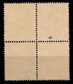 SBZ 3 A uy postfrisch Typenprüfung, 4er Block #HI207