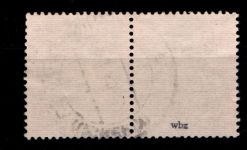 SBZ 2 A wbz gestempelt Typenprüfung, waagerechtes Paar #HI157