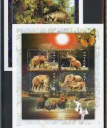 Zaire (Kongo) 1314-1317, 26-29, 34-37 postfrisch Schmetterling Kleinbogen #GL810