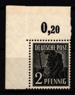 Alliierte Besetzung 943PcOR ndgz postfrisch Eckrand, Farbestimmung Arge #HH644