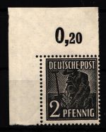 Alliierte Besetzung 943PcOR ndgz postfrisch Eckrand, Farbestimmung Arge #HH645