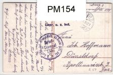AK Saarlouis Neuer Bahnhof Feldpost 1917 gebraucht #PM154