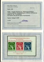 Berlin 68-70 postfrisch alle Zusammendrucke W 1, W2 und W 3 aus Block 1 #HN951