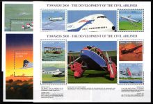 Sierra Leone 2942-2949 + Bl. 376 - 377 postfrisch Kleinbogen / Flugzeuge #GY170
