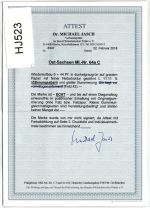 SBZ 64a C postfrisch Unterrand abgerissen, Attest Jasch BPP #HJ523