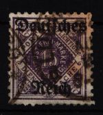 Deutsches Reich Dienstmarken 54 gestempelt geprüft Infla BPP #HJ750