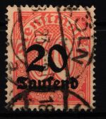 Deutsches Reich Dienstmarken 90 gestempelt geprüft Infla BPP #HJ787