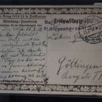 Feldpostkarte Stempel „Ball. Abw. Zug 102 - 6. Armeekorps 11.Div." #BC056
