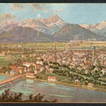 AK Rosenheim, Regierungsbezirk Oberbayern Rosenheim und Wendelstein 1922 gebraucht #HD278