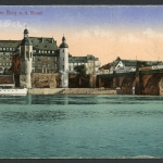 AK Koblenz Alte Burg an der Mosel, Balduinbrücke um 1920 gebraucht #HD279