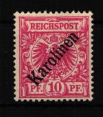 Deutsche Kolonien Karolinen 3I mit Falz geprüft Lantelme BPP #HF895