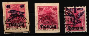 Danzig 50-52 gestempelt geprüft Infla Berlin #HW159