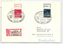 Berlin 288 DZ auf Brief mit 290 vom Eckrand #HW819