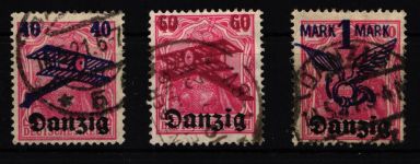 Danzig 50-52 gestempelt geprüft Infla Berlin #HN245