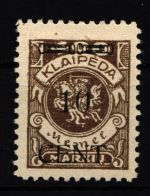 Memel 181V mit Falz geprüft Petersen BPP #IE317
