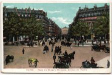 AK Paris Place du Theâtre Francais, Avenue de lÒpéra ungebraucht #PM544