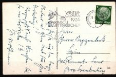 Deutsches Reich Olympische Winterspiele 1936 AK Garmisch Partenkirchen #IE396