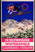 Olympische Winterspiele 1936 AK Druckfehler FEBRUAP 1936 auf Adressseite #IE441