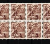 Schweiz 500 R postfrisch 10 er Rollenbahnstreifen mit Kontrollnummer #ID725