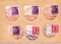 Berlin und Brandenburg 2 A - 3 A auf Brief mit Sonderstempeln #IK036