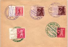 Berlin und Brandenburg 3 A - 5 A auf Brief mit Sonderstempeln #IK045