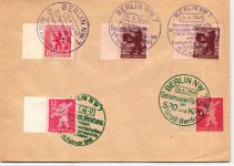 Berlin und Brandenburg 3 A - 5 A auf Brief mit Sonderstempeln #IK046