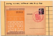 Französische Zone Rheinland-Pfalz 5 auf Postkarte #IS021